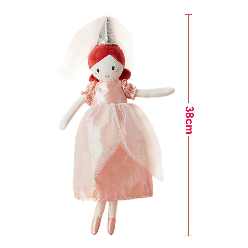 Nordic 35Cm Fairy Soothing Girl Doll Plush Toys for Baby Girls Sleeping Toys Kids Gift Baby Girls Room Decoration Nursery Decor