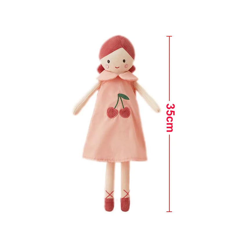 Nordic 35Cm Fairy Soothing Girl Doll Plush Toys for Baby Girls Sleeping Toys Kids Gift Baby Girls Room Decoration Nursery Decor