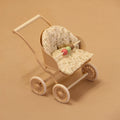 1:12 Miniature Simulation Furniture Baby Stroller in Lotus Pink and Light Green, Suitable for Dollhouse Home Decor