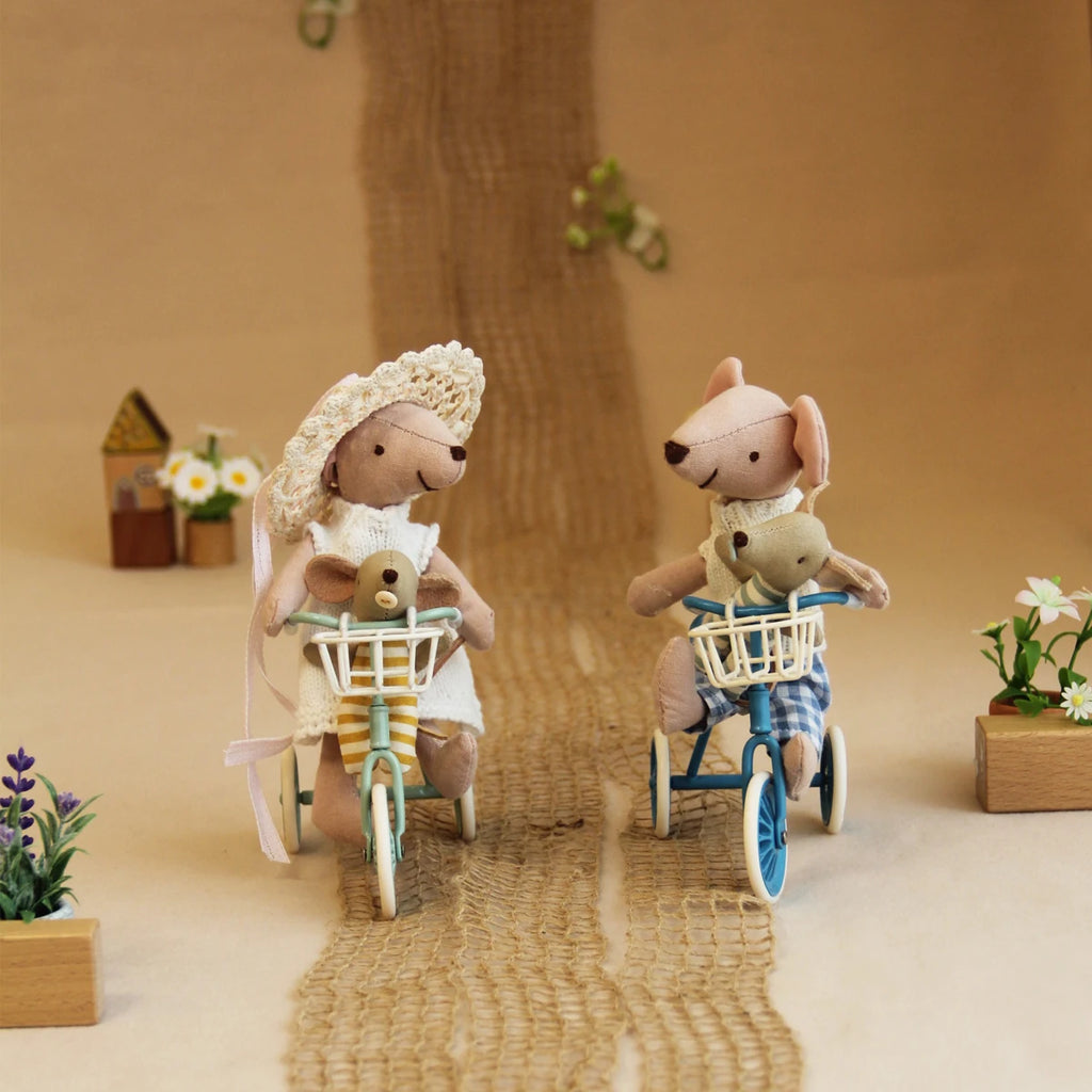 1:12 Miniature Simulation Furniture Metal Tricycle for Doll House