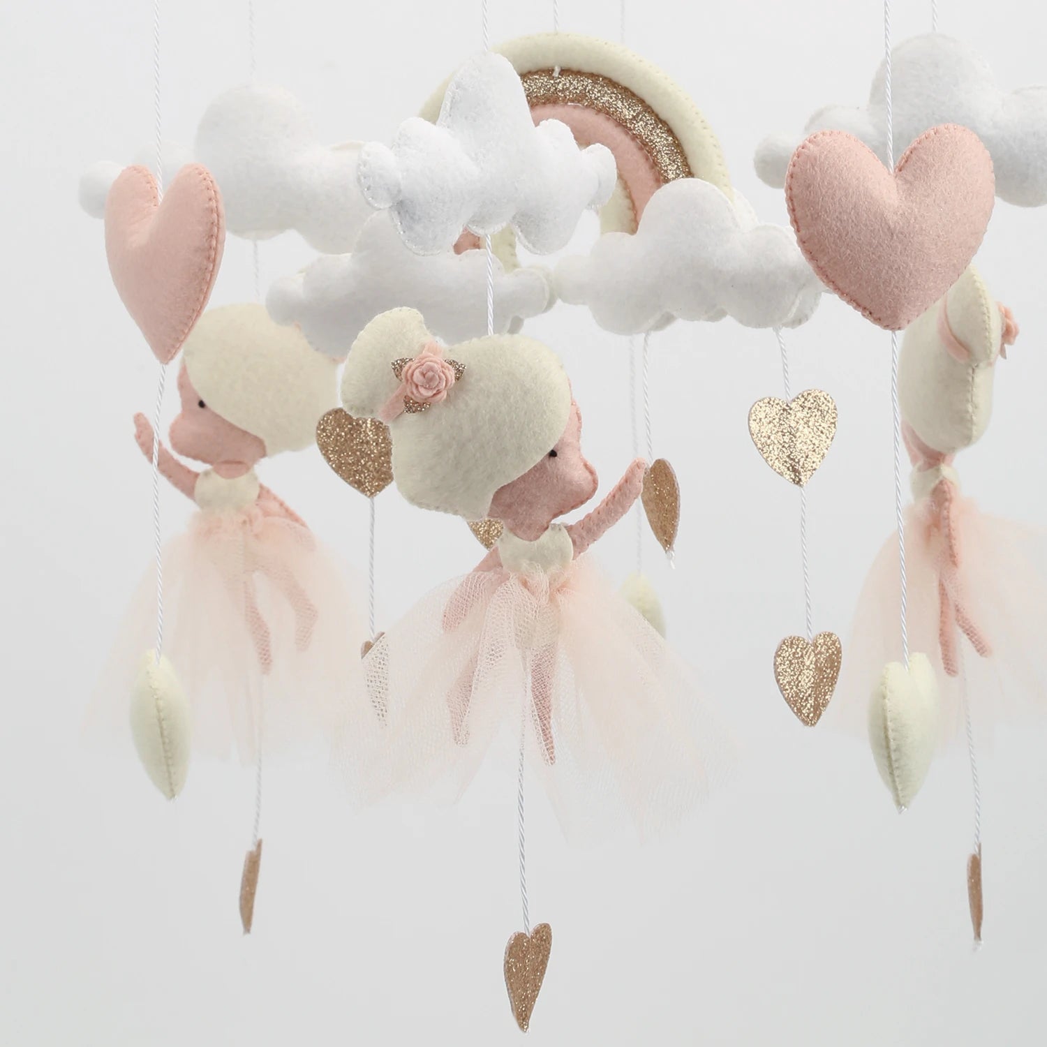 Ballerina Baby Crib Mobile Princess Ballerina Girl Nursery Mobile Newborn Gift