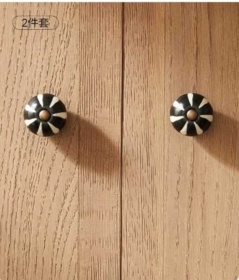 European Creative Fun Balloon Design Ceramic Cabinet Door Handle 2-Piece Set