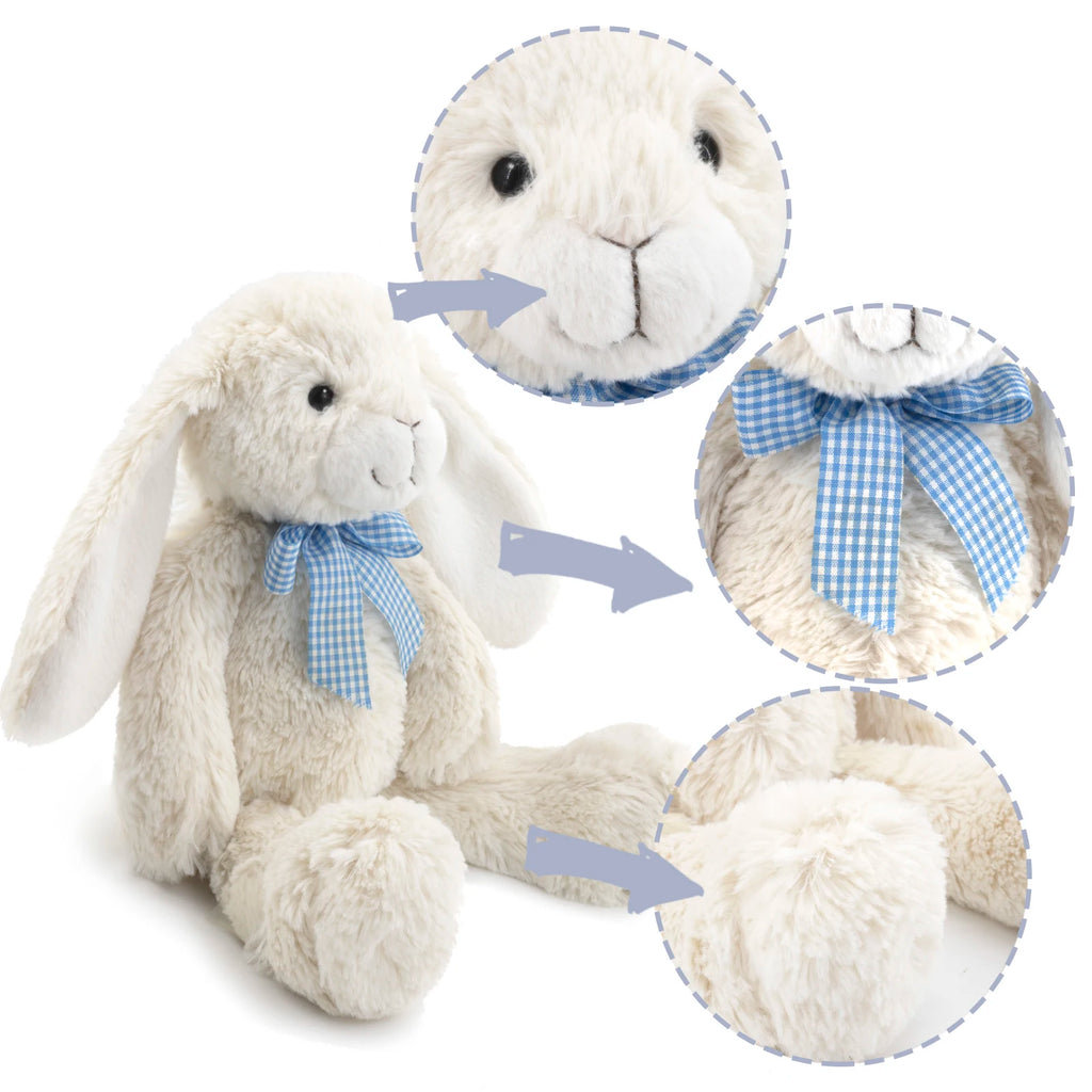 35CM Long Ear Rabbit Plush Toys Soft Bonny Rabbit Sleeping Stuffed Animals Cartoon Toys Dolls for Girls Children Birthday Gifts
