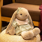 45Cm/55Cm Cute Plush Toy Stuffed Toy Rabbit Wear Dress Doll Babies Sleeping Companion Cute Doll Children'S Gift