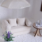 Miniature Fabric Sofa Bed (Various Free-Combination Configurations) Suitable for Dollhouse Decoration