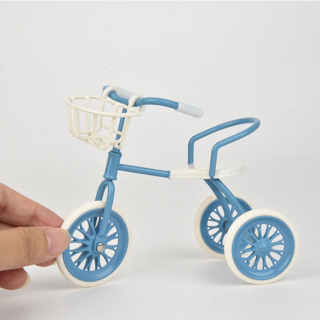 1:12 Miniature Simulation Furniture Metal Tricycle for Doll House