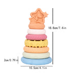 EIBYCIDY Stacking Toys Cartoon Dinosaur Nesting Stacking Tower Baby Early Learning Montessori Toys Babies Gift for Boys Girls