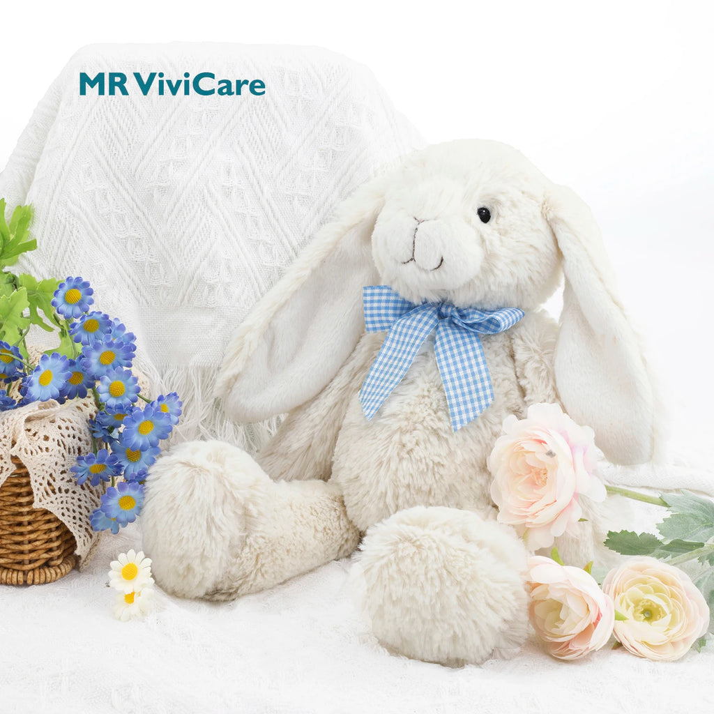 35CM Long Ear Rabbit Plush Toys Soft Bonny Rabbit Sleeping Stuffed Animals Cartoon Toys Dolls for Girls Children Birthday Gifts
