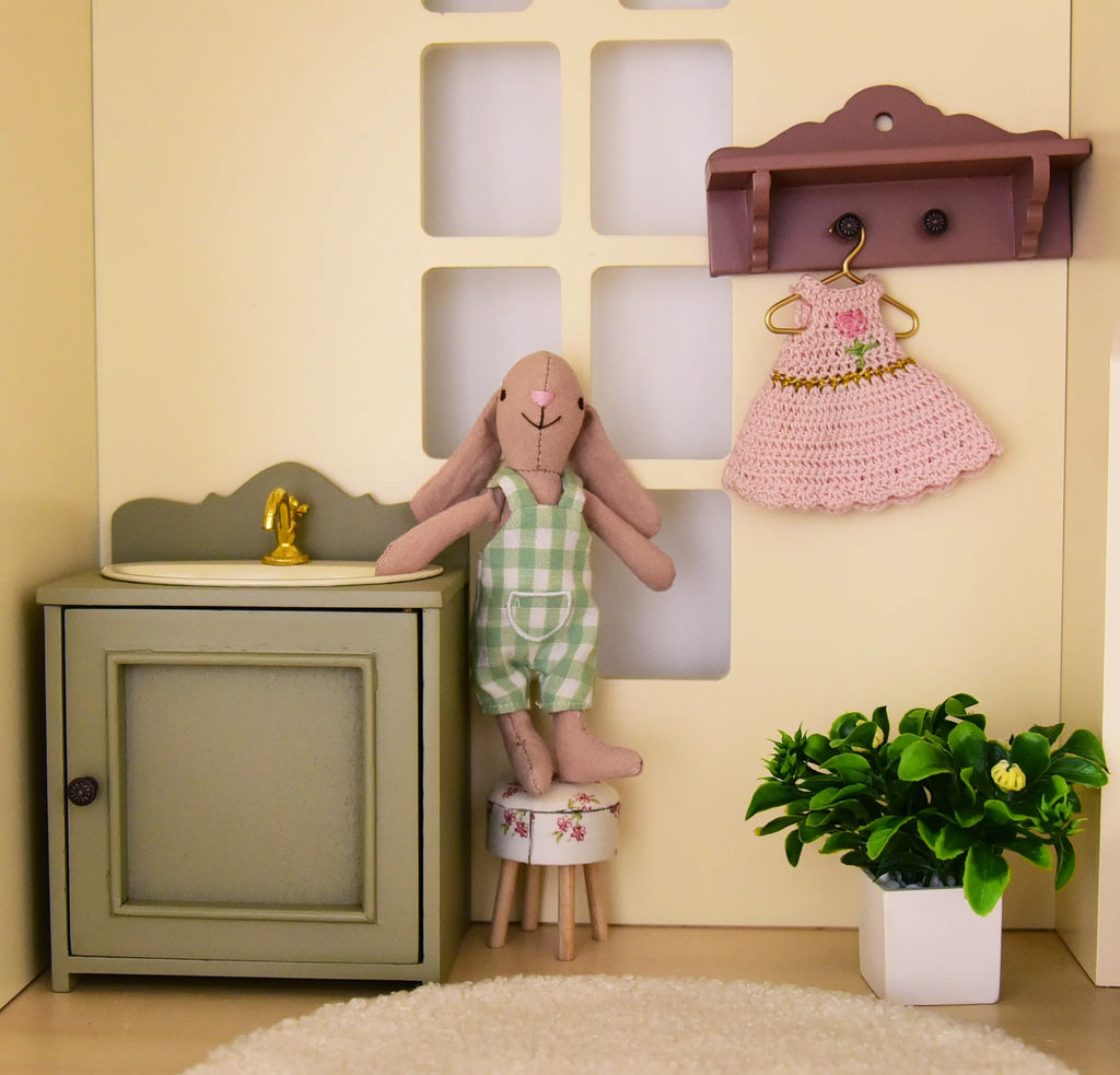 1: 6 Miniature Simulation Furniture Bjd Ob11 Family House Accessories Iron Washing Table