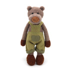 Adorable Brown Teddy Bear Plush Toy Khaki Corduroy Overalls Stuffed Animal Doll Children Gift Bedroom Decor Fluffy Cartoon Bear