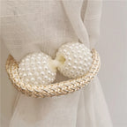 Ins Style Korean Style Plush Bear 1 Pearl Buckle Curtain Tie Kidsren'S Room Decoration Mosquito Net Tie Rope Tie Rope