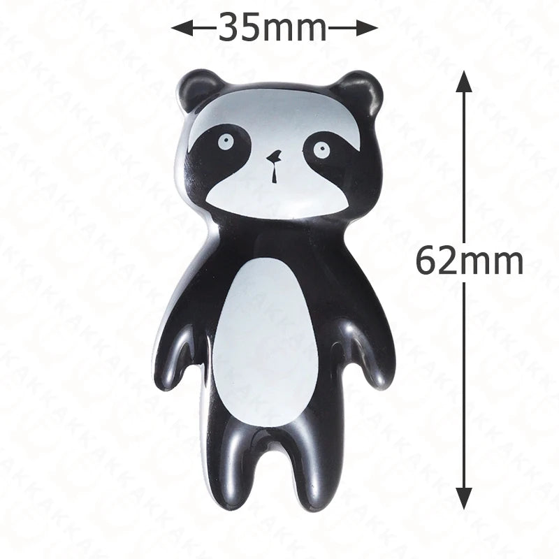Cartoon Panda Furniture Handle Ceramic Drawer Knobs Cabinet Handles for Kids Room Animal Shape Kitchen Handle Door Hardware