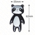 Cartoon Panda Furniture Handle Ceramic Drawer Knobs Cabinet Handles for Kids Room Animal Shape Kitchen Handle Door Hardware