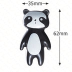 Cartoon Panda Furniture Handle Ceramic Drawer Knobs Cabinet Handles for Kids Room Animal Shape Kitchen Handle Door Hardware