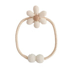 2Pcs Nordic Ins Style Three-Dimensional Flower Pearl Buckle Curtain Tiebacks Children'S Room Decoration Mosquito Net Tie Rope Binding Rope