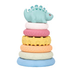 EIBYCIDY Stacking Toys Cartoon Dinosaur Nesting Stacking Tower Baby Early Learning Montessori Toys Babies Gift for Boys Girls