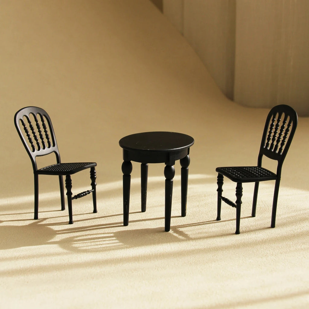 1:12 Miniature Furniture Iron Art Tables and Chairs Suitable for Mini House Decoration