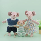 1:12 Scale Interchangeable 5.9-Inch Mini Mouse Dollhouse Accessories Figurines Ornaments Festive Decor Perfect Gift