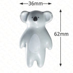 Cartoon Panda Furniture Handle Ceramic Drawer Knobs Cabinet Handles for Kids Room Animal Shape Kitchen Handle Door Hardware