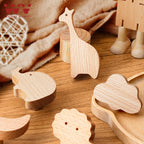 Wooden Door Handles Animal Wood Furniture Handles for Cabinets Dressers Drawers Door Knobs Kitchen Cupboard Wardrobe Pulls