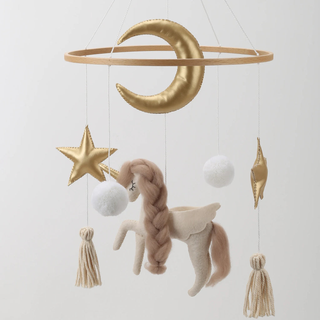 Unicorn Baby Mobile for Crib Baby Girl Mobile Unicorn Nursery Decor
