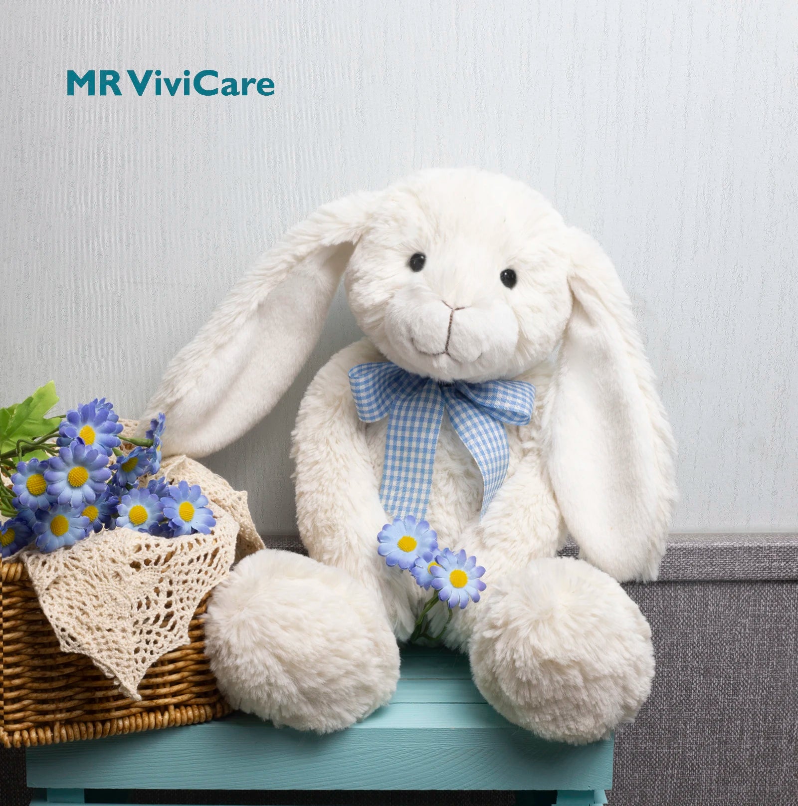 35CM Long Ear Rabbit Plush Toys Soft Bonny Rabbit Sleeping Stuffed Animals Cartoon Toys Dolls for Girls Children Birthday Gifts