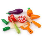 Simulation Kitchen Pretend Toy Wooden Classic Game Montessori Educational Toy for Children Kids Gift Cutting Fruit Vegetable Set