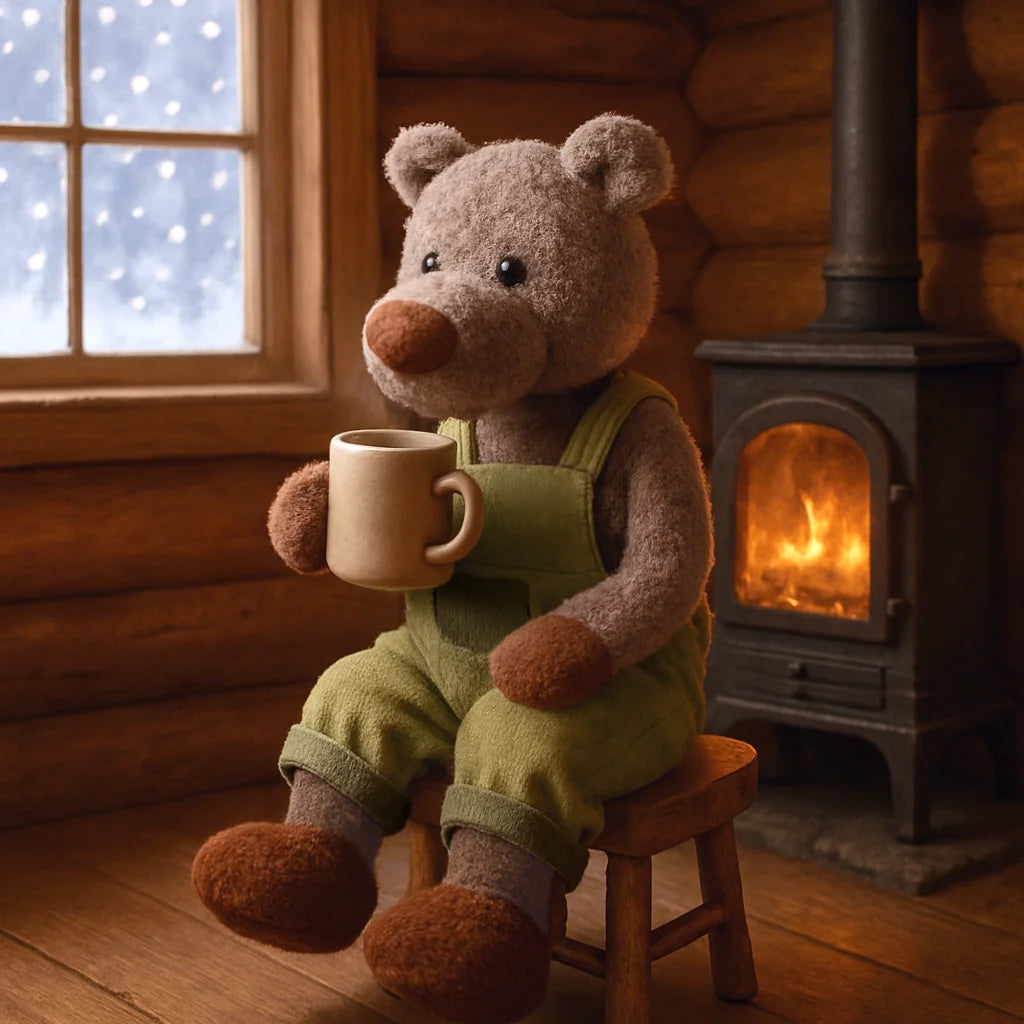Adorable Brown Teddy Bear Plush Toy Khaki Corduroy Overalls Stuffed Animal Doll Children Gift Bedroom Decor Fluffy Cartoon Bear